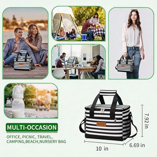 Insulated Lunch Bag (Stripe / Medium)