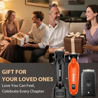 KM-2293 3-Piece Cordless Barber Kit with Foil Shaver, Orange (Orange)