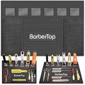 Magnetic Mat 19x12.5 Inch 6 Slots Barber Tray Hairdressing Electric Clippers Storage Mat Salon Table Tools Nonslip Cushion Heat Resistant Pad for Clippers Scissors Combs for Barbershop Salon (6 Magnetic 19 x 12.5)