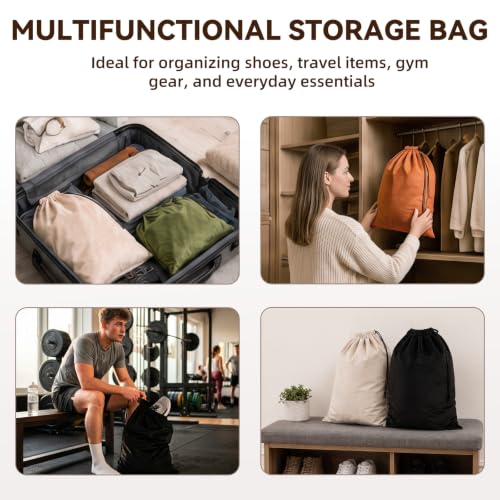 4 Pack Travel Shoe Bags