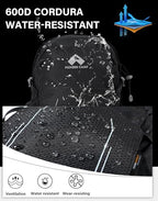 Hiking Backpack 22L Small Hiking Hydration Gear Lightweight Camping Backpack Travel Daypack for Women Men Outdoor Bag for Biking Climbing (Black / 22L)
