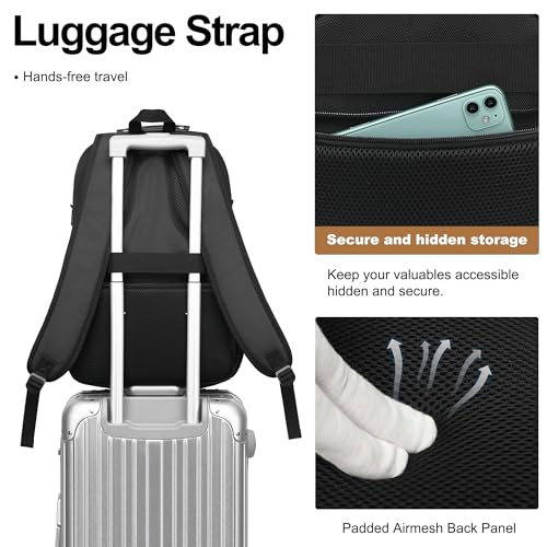 Laptop Backpack for men (17.3 / Black&army Green)
