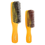GIO1 Gentle Hair Brush Dresser Size. Wet & Dry Pro Hair Brush Detangler. Soft for Sensitive Scalp. Good For Men Women & Kids All hair lengths. Durable and Anti (Set / Orange)