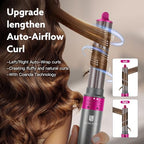 5 in 1 Hot Air Brush Hair Dryer Air Styler (Grey&red)