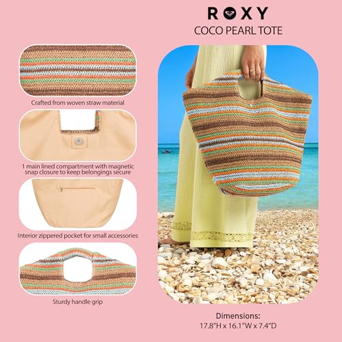 Women's Beach Tote Bag (One Size / Coco Pearl - Natural Banana)