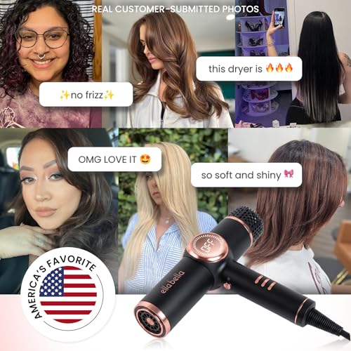 Ionic Hair Dryer with Diffuser (Black)