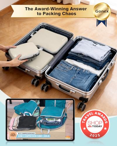 Compression Packing Cubes (4-Cream / 4 Set)