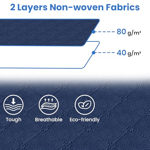 3 Pack Storage Bags for Clothes Blanket Storage Bins with Lids (3 Pack-60l / Blue)
