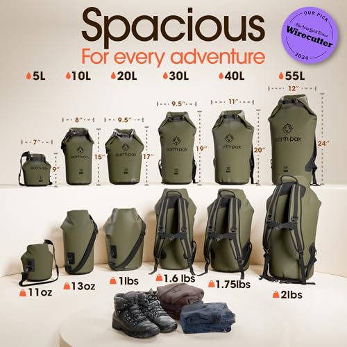10L Waterproof Dry Bag (10L / Forest Green)