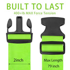 Luggage Straps for Suitcases (Blue+Green / 4Pcs)
