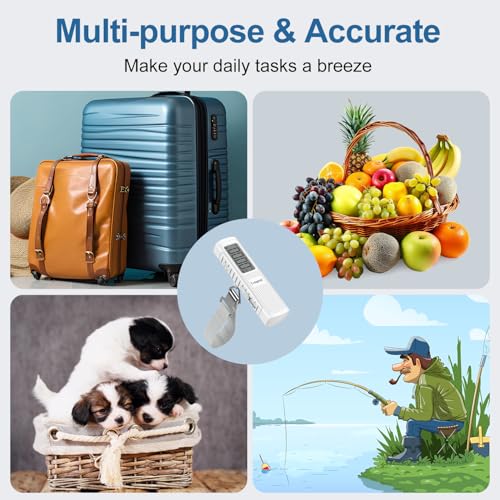 Battery Free Digital Luggage Scale (White)