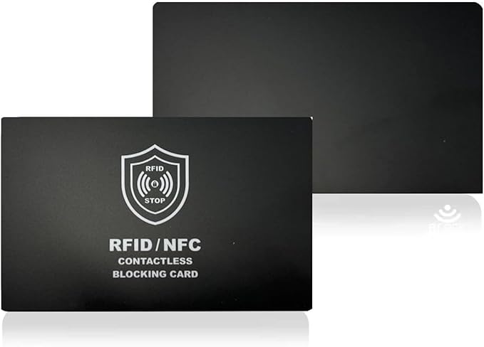 Technixx RFID Blocking Card, 3 Pack, Contactless NFC Jamming Credit & Debit - Image 2