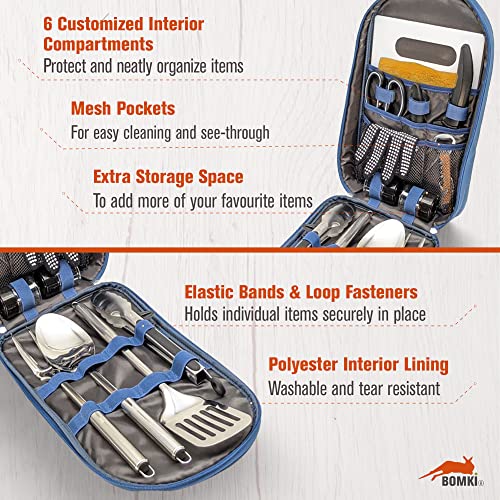 Grilling & Camping Cooking Utensils Set (Blue Lite)