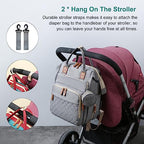 Diaper Bag Backpack with Changing Station (Grey)