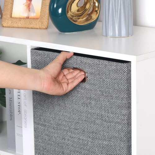 Fabric Storage Cubes (13×13×13/4pcs / Black/White Mixed)