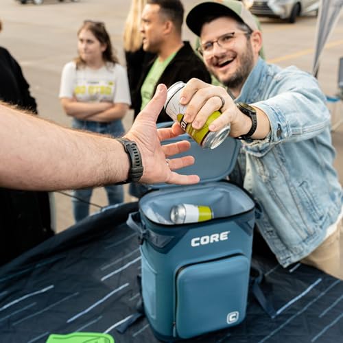 Magnetic Leak Proof 24 Can Soft Cooler with Waterproof Zipper (Navy / 24 Can)