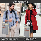2 Bottle Wine Carrier Tote (Navy Stripes)