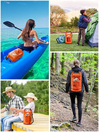 Dry Bag Waterproof Backpack with Phone Case (Orange / 10L)
