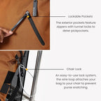 Tempest Anti Theft Convertible Backpack Tote (Carbon - Signature)
