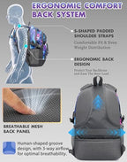Extra Large Backpack Bookbag for College Laptop Travel (17 Inch / Dark Galaxy)