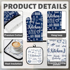 Navy Blue Kitchen Decor Set (Navy Blue)