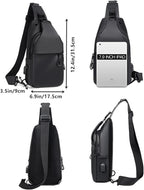 Waterproof Sling Bags Mens Shoulder Crossbody Backpack - Image 5