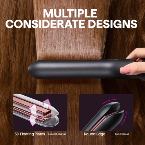 5 in 1 Curling Iron with Thermal Brush (Rose Gold)
