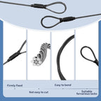 3.3mm Outdoor Travel Stainless Steel Security Cable-4ft Luggage Lock Safety - Image 4