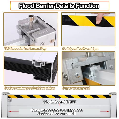 Reusable Flood Barrier (3ft(90cm) / H 3.3ft(100cm))