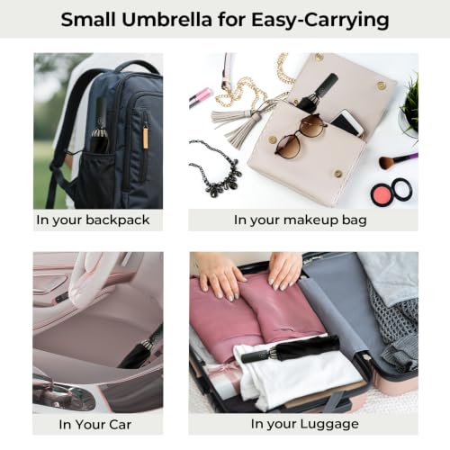 Compact Travel Umbrella (Inverted-Wine / 44 inches)