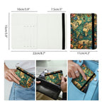 World Map Passport Holders Leather Passport Wallet for Travel Essentials (World Map / One Size)
