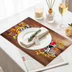 Fall Football Placemats Set of 6 (Football Pumpkin)