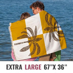 Turkish Beach Towel (Mustard & Ivory)