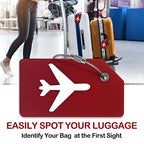 Luggage Tags for Suitcases (Red)