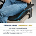 Cooling Seat Cushion for Tailbone Pain Relief (Cooling Black)