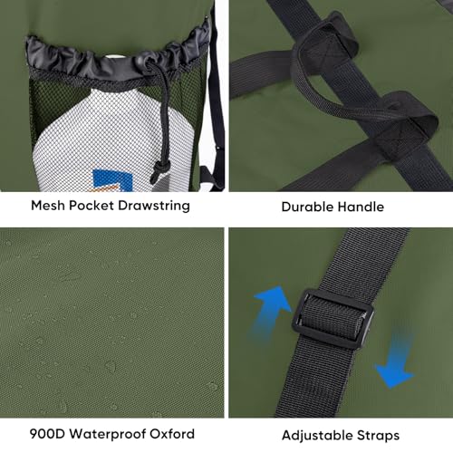 2PK 150L Laundry Bag Backpack (150L - 2PK / Green)