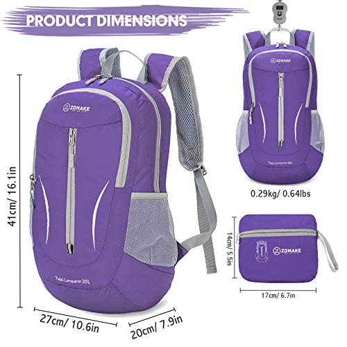 Lightweight Packable Backpack 25L (25L / Purple a)