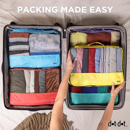 Large Packing Cubes for Travel 10pc Set (10pc Multicolor / Large)
