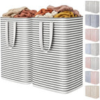 80L Large Laundry Baskets (Black / 80L)