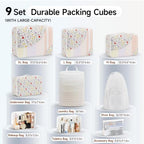 Packing Cubes for Travel (02 Flower)