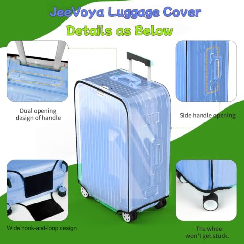 Luggage Covers Clear Suitcase Cover Protector (Black / 30 inch)