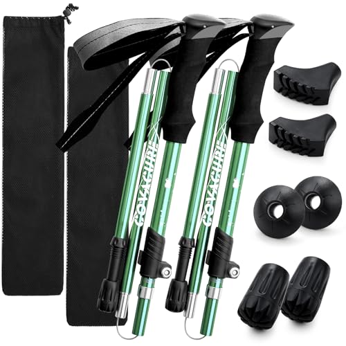 Hiking Poles 7075 Aluminum Tri (Green (39.37''-47.24''))