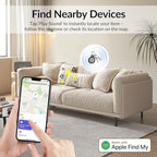 Tracker Tag 2 Pack [Apple MFi Certified] Bluetooth Trackers Works with Apple Find My (Black & White - 2 Pack)