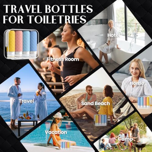 Travel Bottles for Toiletries (Bright)