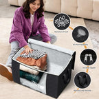 90L Clothes Storage (4 Pack-90l / Black)