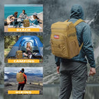 25L Insulated Cooler Backpack Water (Brown)