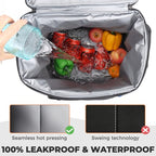 Backpack Cooler Insulated Waterproof Leakproof Lunch Bag 36 Cans (Black - 36 Cans)