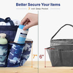 Mesh Shower Caddy Portable (1 Pack Dark Blue Camouflage / L (Classic Dorm Caddy))