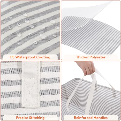 100L Large Laundry Baskets (Grey / 100L)