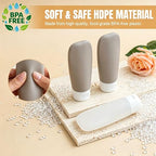 20 Pack Travel Bottles Set for Toiletries TSA Approved (black & white)